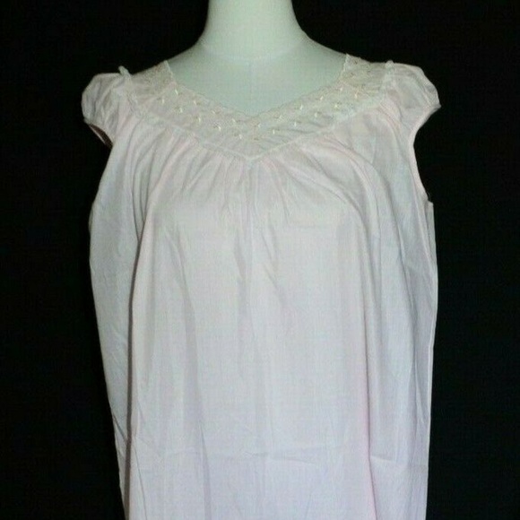 Katz Long Gown Pink Floral Nightgown - Picture 1 of 4